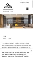 How aveonblinds.co.uk looks like on a mobile device such as an iPhone.