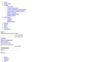 How aviation24.be looks like on a tablet such as an iPad.
