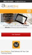How avidtrak.com looks like on a mobile device such as an iPhone.
