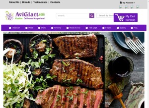 How aviglatt.com looks like on a tablet such as an iPad.