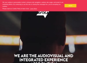 How avixa.org looks like on a tablet such as an iPad.