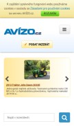 How avizo.cz looks like on a mobile device such as an iPhone.