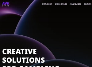 How avkgrp.com looks like on a tablet such as an iPad.