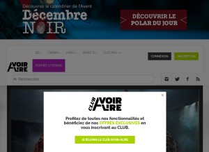 How avoir-alire.com looks like on a tablet such as an iPad.