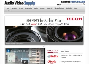 How avsupply.com looks like on a tablet such as an iPad.