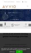 How avvio.com looks like on a mobile device such as an iPhone.