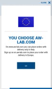 How aw-lab.com looks like on a mobile device such as an iPhone.