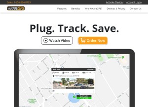 How awaregps.com looks like on a tablet such as an iPad.