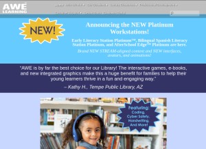 How awe-net.com looks like on a tablet such as an iPad.