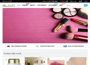 How awemark.com looks like on a tablet such as an iPad.