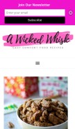 How awickedwhisk.com looks like on a mobile device such as an iPhone.