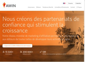 How awin1.com looks like on a tablet such as an iPad.