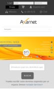 How axarnet.es looks like on a mobile device such as an iPhone.