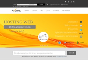 How axarnet.es looks like on a tablet such as an iPad.