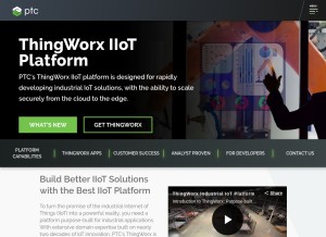 How axeda.com looks like on a tablet such as an iPad.