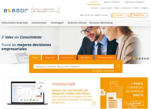 How axesor.es looks like on a tablet such as an iPad.