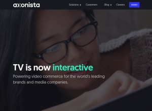 How axonista.com looks like on a tablet such as an iPad.