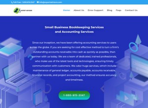 How axpertadvisors.com looks like on a tablet such as an iPad.