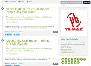 How ayakli-askilik.tumblr.com looks like on a tablet such as an iPad.