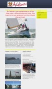 How aycalientesailing.com looks like on a mobile device such as an iPhone.