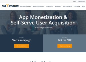 How ayetstudios.com looks like on a tablet such as an iPad.