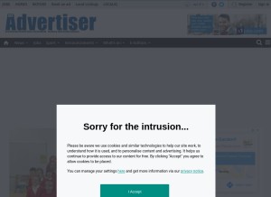 How ayradvertiser.com looks like on a tablet such as an iPad.