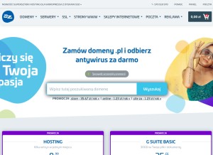 How az.pl looks like on a tablet such as an iPad.