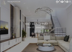 How azar.vn looks like on a tablet such as an iPad.