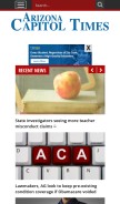 How azcapitoltimes.com looks like on a mobile device such as an iPhone.