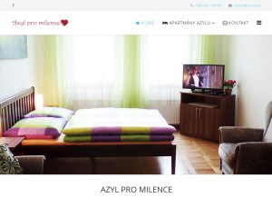 How azylpromilence.com.cz looks like on a tablet such as an iPad.