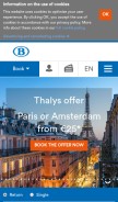 How b-europe.com looks like on a mobile device such as an iPhone.