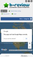 How b-review.com looks like on a mobile device such as an iPhone.