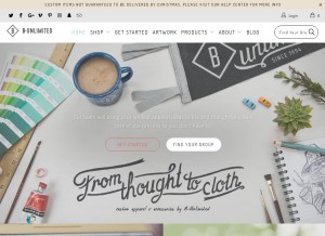 How b-unlimited.com looks like on a tablet such as an iPad.