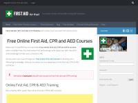 Desktop screenshot for firstaidforfree.com
