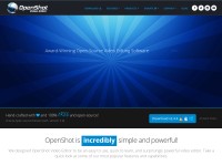 Desktop screenshot for openshot.org