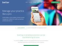 Desktop screenshot for practicebetter.io