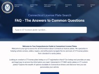 Desktop screenshot for connecticutlicenseplate.com