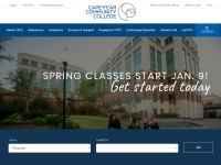 Desktop screenshot for cfcc.edu