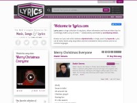Desktop screenshot for lyrics.com
