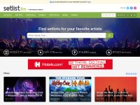 Desktop screenshot for setlist.fm