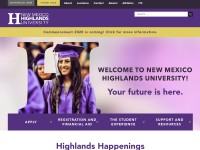 Desktop screenshot for nmhu.edu