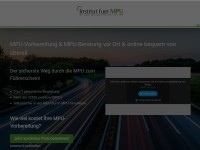 Desktop screenshot for institut-fuer-mpu.de