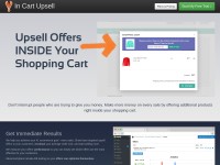 Desktop screenshot for incartupsell.com