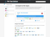 Desktop screenshot for filetypeadvisor.com