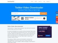 Desktop screenshot for savetweetvid.com