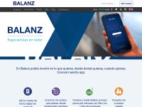 Desktop screenshot for balanz.com