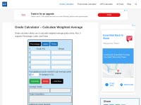 Desktop screenshot for gradecalculator.tech
