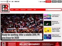 Desktop screenshot for prweek.com