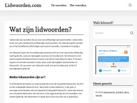 Desktop screenshot for lidwoorden.com