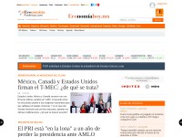 Desktop screenshot for economiahoy.mx